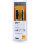 Belkin kabel USB 2.0. A/B řada standard, 1,8m F3U154bt1.8M