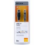 Belkin kabel USB 2.0. A/B řada standard, 3m F3U154bt3M