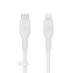 Belkin kabel USB-C na LTG_silikon, 1M, bilý CAA009bt1MWH