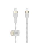 Belkin kabel USB-C s konektorem LTG,1M bilý pletený CAA011bt1MWH