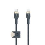 Belkin kabel USB-C s konektorem LTG,1M modrý pletený CAA011bt1MBL