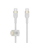 Belkin kabel USB-C s konektorem USC-C,1M bilý pletený CAB011bt1MWH