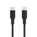 Belkin USB-C na USB-C kabel 100W, 2m, černý - odolný CAB014bt2MBK