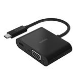 BELKIN USB-C to VGA + nabíječka 60W PD, černá AVC001btBK