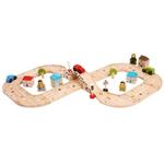 Bigjigs Rail Dřevěná autodráha osmička 0691621090312