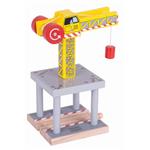 Bigjigs Rail Velký jeřáb žlutý 0691621091753