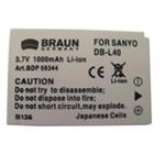 Braun akumulátor SANYO DB-L40, 1200mAh DB59344