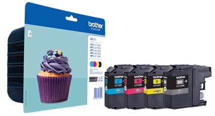 Brother originál ink LC-123VALBP, CMYK, 4*600str., Brother MFC-J4510 DW LC123VALBP