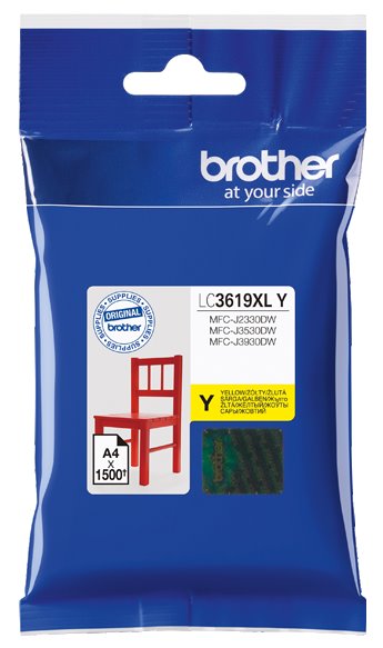 Brother originál ink LC-3619XLY, yellow, 1500str., Brother MFCJ2330, 3530, 3930 LC3619XLY