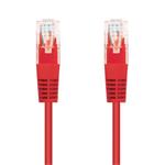 C-TECH Kabel patchcord Cat5e, UTP, červený, 1m