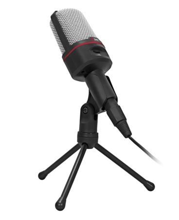 C-TECH stolný mikrofón MIC-02, 3,5" stereo jack, 2.5m