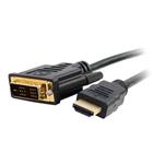 C2G 0.5m HDMI to DVI Adapter Cable - DVI-D Digital Video Cable - Video kabel - jeden spoj - HDMI / 82028