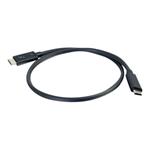 C2G 0.5m Thunderbolt 3 Cable (40Gbps) - Thunderbolt Cable 4K - Black - Kabel Thunderbolt - USB-C (M 88837