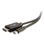 C2G 10ft Mini DisplayPort to HDMI Adapter Cable - Mini DP Male to HDMI Female - Black - Kabel obraz 84422