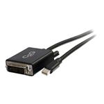 C2G 1m Mini DisplayPort to Single Link DVI-D Adapter Cable M/M - Mini DP to DVI - Black - Kabel Dis 84334