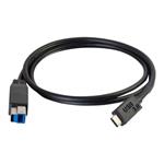 C2G 1m USB 3.1 Gen 1 USB Type C to USB B Cable M/M - USB C Cable Black - USB kabel - USB Type B (M) 88865