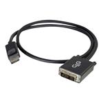 C2G 2m DisplayPort to Single Link DVI-D Adapter Cable M/M - DP to DVI - Black - Kabel DisplayPort - 84329