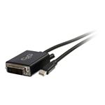 C2G 2m Mini DisplayPort to Single Link DVI-D Adapter Cable M/M - Mini DP to DVI - Black - Kabel Dis 84335