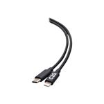 C2G 3ft (0.9m) USB-C Male to Lightning Male Sync and Charging Cable - Black - Kabel Lightning - 24 C2G54555