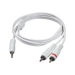 C2G - Audio kabel - stereo mini jack (M) do RCA (M) - 2 m - odstíněný - bílá 80126