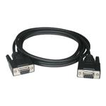 C2G - Null modem kabel - DB-9 (F) do DB-9 (F) - 2 m - lisovaný - černá 81418