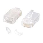 C2G RJ45 Cat5E Modular Plug (with Load Bar) for Round Solid/Stranded Cable - Síťový konektor - RJ-4 88125