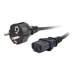 C2G Universal Power Cord - Elektrický kabel - CEE 7/7 (M) do IEC 60320 C13 - 3 m - lisovaný - černá 88544