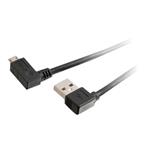 C2G USB 2.0 A Right Angle to Micro-USB B Right Angle Cable - Kabel USB - Micro USB typ B (M) do USB 81705