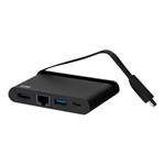 C2G USB C Dock with HDMI, USB, Ethernet, USB C & Power Delivery up to 100W - Dokovací stanice - USB C2G54455