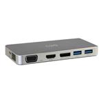 C2G USB C Docking Station with HDMI, DisplayPort and VGA - Dokovací stanice - USB-C - VGA, HDMI, DP 88845