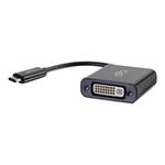 C2G USB C to DVI-D Video Converter - USB Type C to DVI Adapter - Black - Externí video adaptér - US 80524