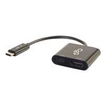 C2G USB C to HDMI Audio/Video Adapter w/ Power Delivery - USB Type C to HDMI Black - Externí video 80492