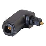 C2G Velocity - Right angle adapter - TOSLINK (M) do TOSLINK (F) - černá 80327