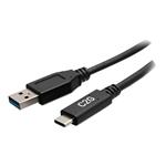 C2G28874, 6in USB 3.0 USB-C TO USB-A M/M BLK