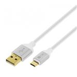 CABLE 4-OK USB A MICRO USB MOOVE SERIES 1.5 M COLOR WHITE