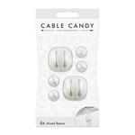 CABLE CANDY Mixed Beans,6ks, bílý CC022 9005177137796