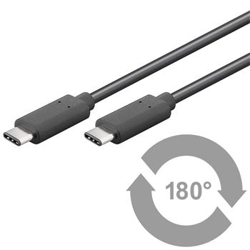 CABLE KÁBEL USB3.1 Typ C/male - USB 3.1 konektor C KU31CC1BK