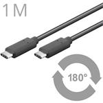 CABLE KÁBEL USB3.1 Typ C/male - USB 3.1 konektor C KU31CC1BK