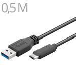 CABLE KU31CA05BK USB3.1 Typ C/male - USB 3.0