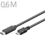 CABLE KU31CB06BK USB3.1 Typ C/male - USB 2.0 Micro