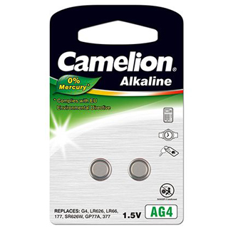 CAMELION Batérie alkalické G4 2ks 1,5V LR626