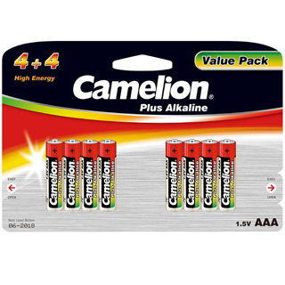 CAMELION Batérie alkalické PLUS AAA 8ks LR03 BP8