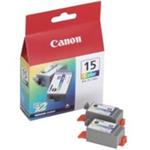 Canon BCI-15 Colour Twin Pack - 2-balení - 7.5 ml - barva (azurová, purpurová, žlutá) - originál - 8191A002