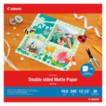 Canon Matte Photo Paper, foto papier, matný, biely, 12x12cm, 240 g/m2, 30 ks, MP-101D, atramentový 4076C007