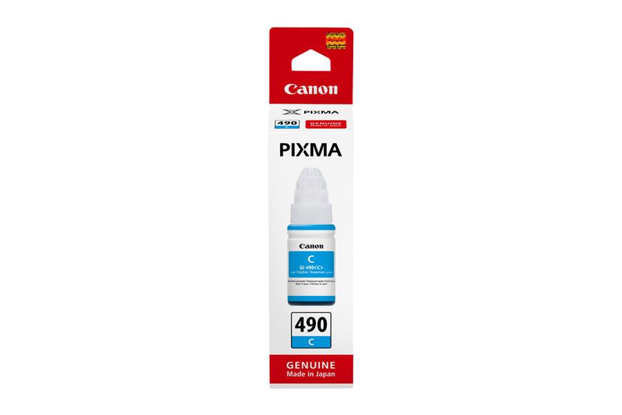 Canon originál ink GI-490 C, cyan, 7000str., 70ml, 0664C001, Canon PIXMA G1400, G2400, G3400