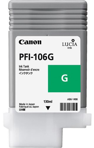 Canon originál ink PFI106G, green, 130ml, 6628B001, Canon iPF-6300