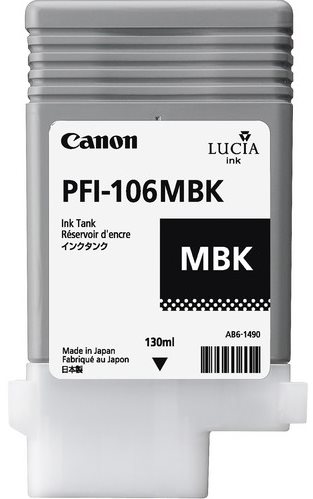 Canon originál ink PFI106MBk, matte black, 130ml, 6620B001, Canon iPF-6300