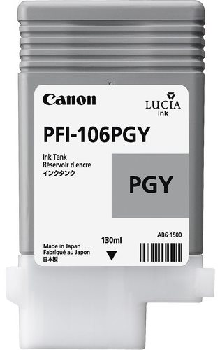 Canon originál ink PFI106PGY, photo grey, 130ml, 6631B001, Canon iPF-6300,6400