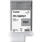 Canon originál ink PFI106PGY, photo grey, 130ml, 6631B001, Canon iPF-6300,6400