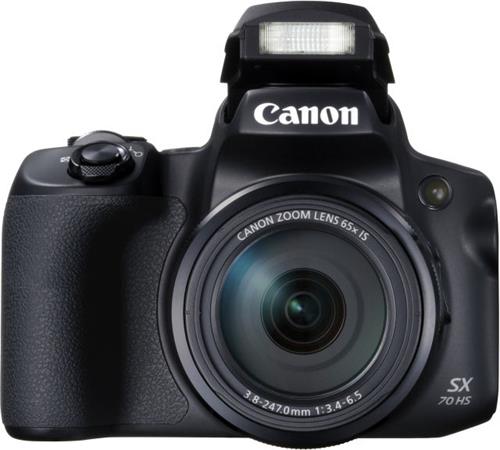 Canon PowerShot SX70 HS Black - 20MP, 65x zoom, 21-1365mm, 4K Ultra HD 3071C002